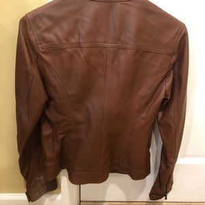 Leather jacket, made & purchased in Italy